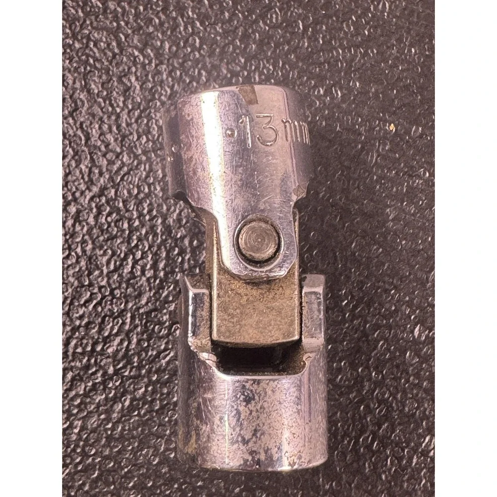 SK 40513 13mm Universal Swivel Socket 6-Point Metric Chrome USA Tool Silver